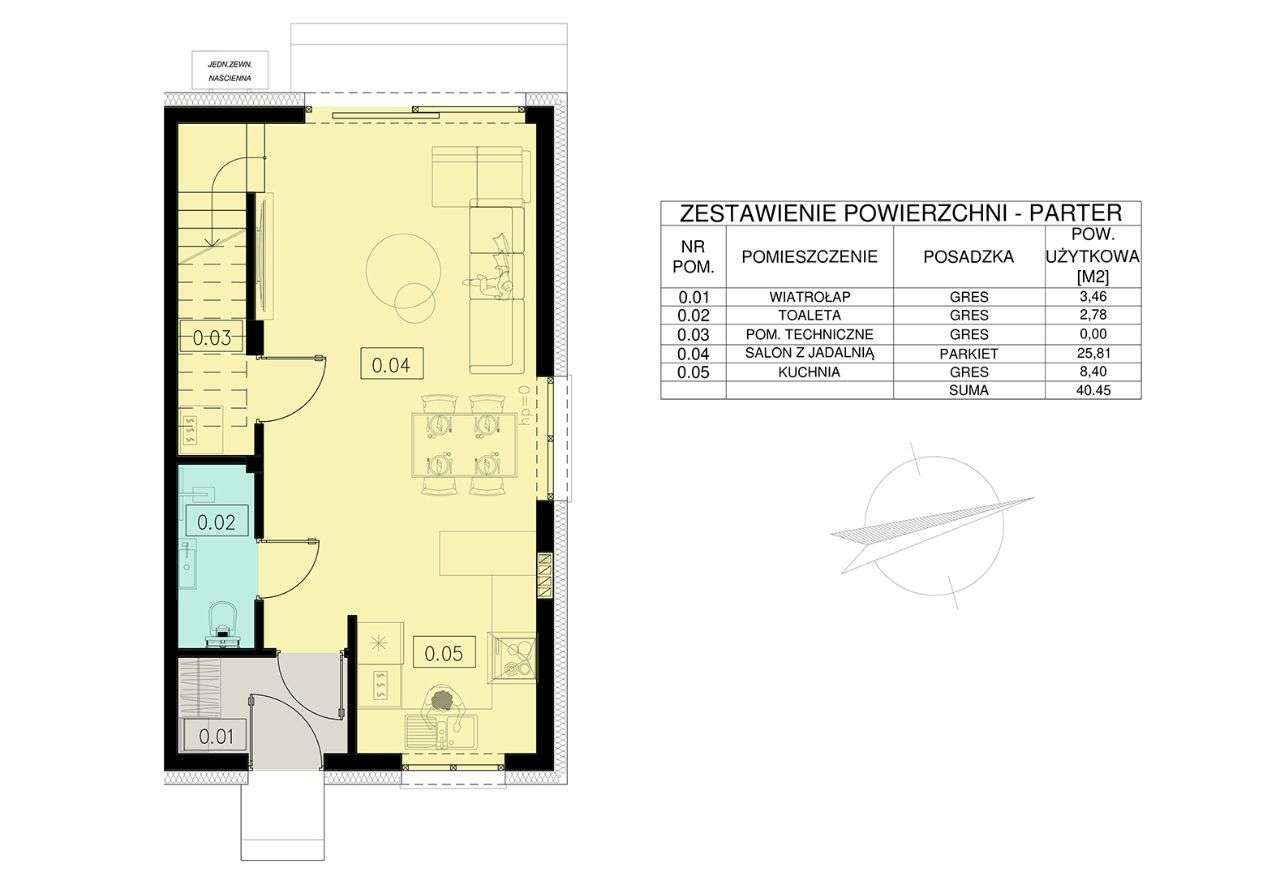 Bliźniak z tarasem na pięknej dużej działce - Pełny obrazek: 5/8
