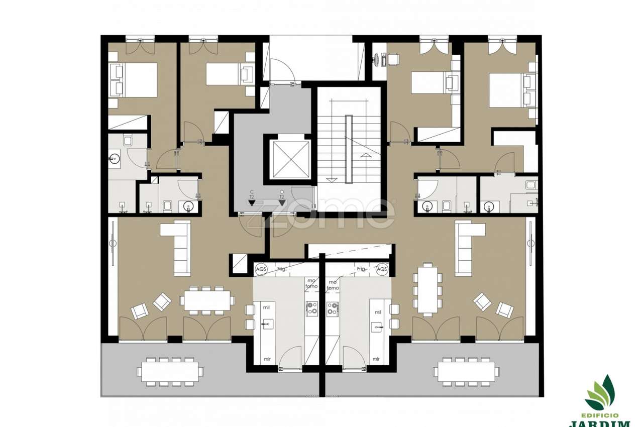 Apartamento T2 - Edifício Jardim-11