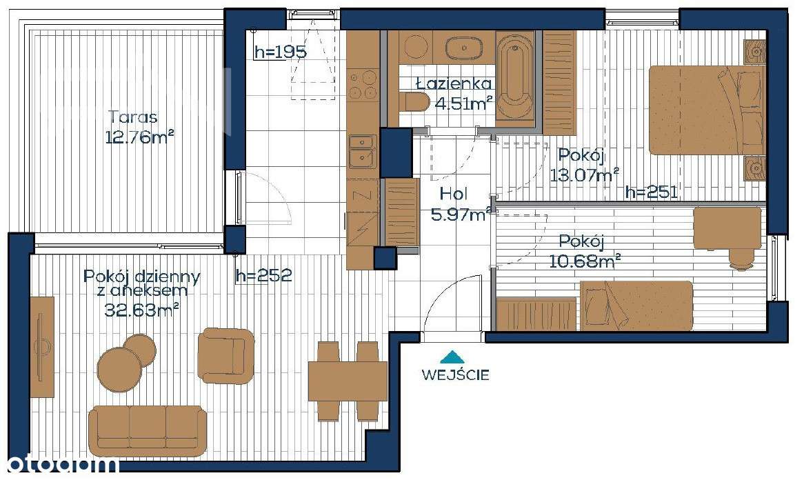Oliwa | Blisko Lasu | 3 pokoje | Garaż | Taras - Pełny obrazek: 2/18