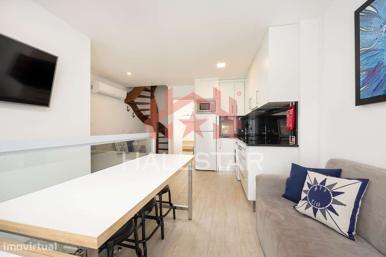 Apartamento T1+1 / Totalmente Mobilado e Equipado / Vista Mar / Nazaré - Grande imagem: 4/24