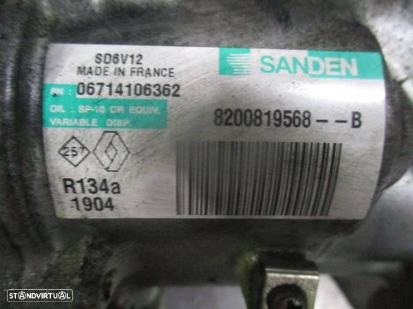 Compressor AC 8200819568B   RENAULT TWINGO 2 2013 1.2I 75CV 3P VERMELHO GASOLINA SANDEN - 5