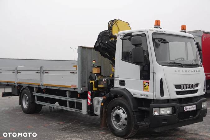 Iveco EUROCARGO 160E22 / 4X2 / SKRZYNIOWY - 7,5 M + HDS HYVA 911 / PILOT / ROTATOR / EURO 5 / 2012 ROK - 15