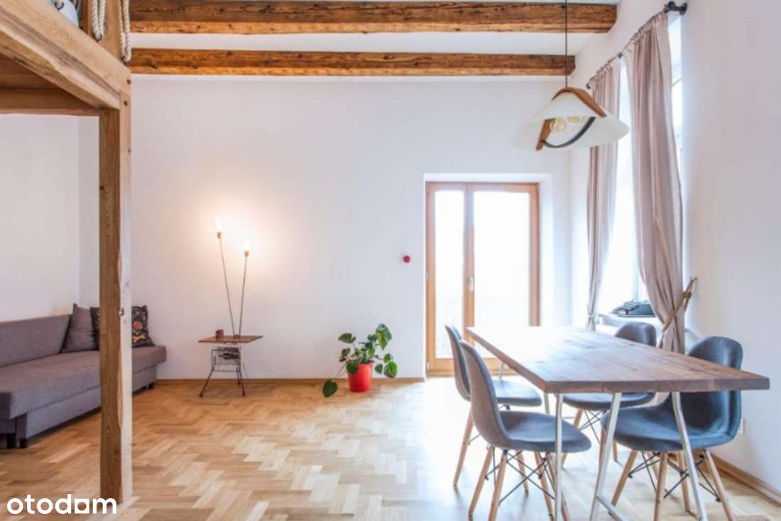 Stare Miasto | 63m2 | 2 pokoje | antresola | balkon | widok na ogród-6