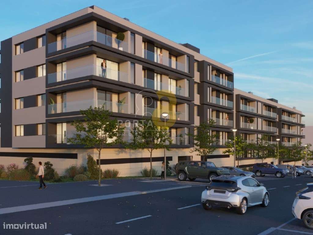 Apartamento T2+1, com varanda e lugar de garagem, Moreira, Maia - Grande imagem: 3/25