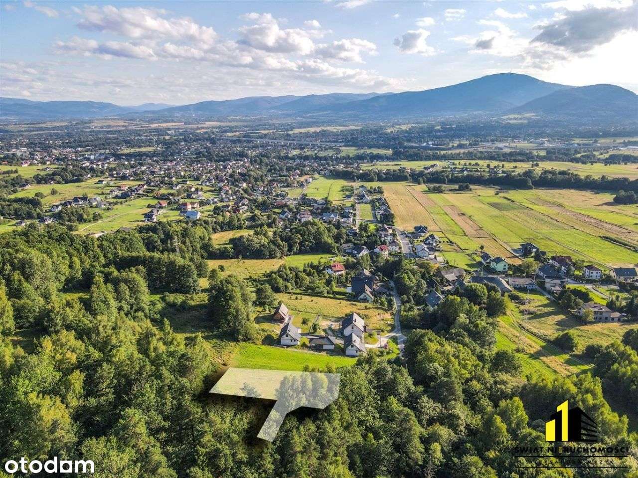 Widokowa działka budowlana 28a Wilkowice - Pełny obrazek: 4/12