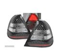 FAROLINS TRASEIROS LED PARA MERCEDES W202 C-KLASA 93-00 BLACK PRETO - 1