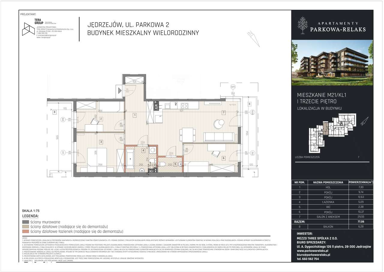 Parkowa-Relaks | mieszkanie 4-pok. | M21_KL1_04 - Pełny obrazek: 2/7