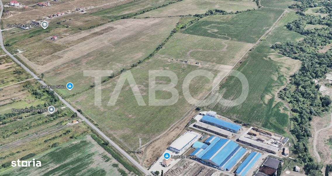 Teren 4396 mp pretabil investitie de vanzare de zona Calea Cisnadiei - Imagine principală: 2/2