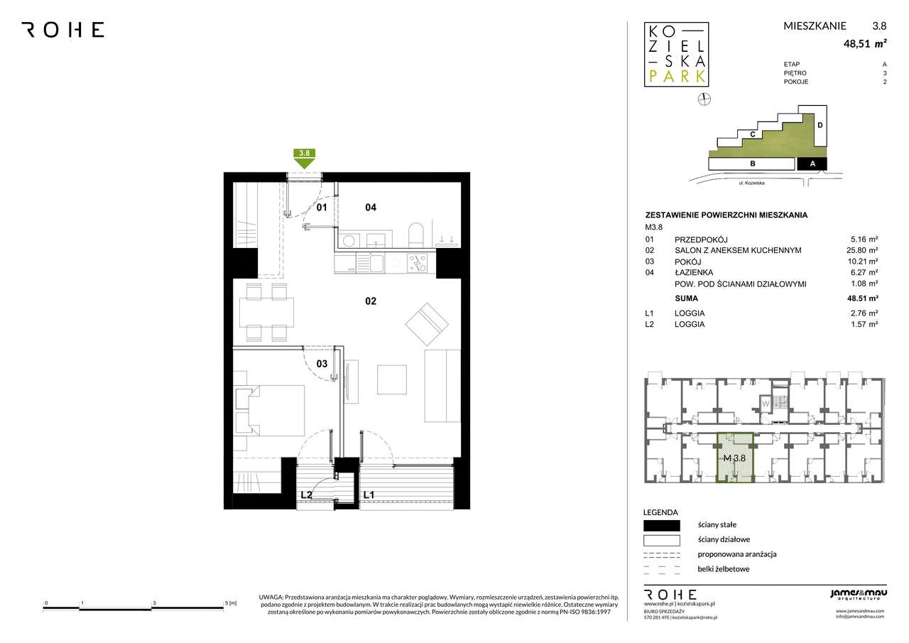 Kozielska Park | mieszkanie 2-pok. | 3_8 - Pełny obrazek: 2/11
