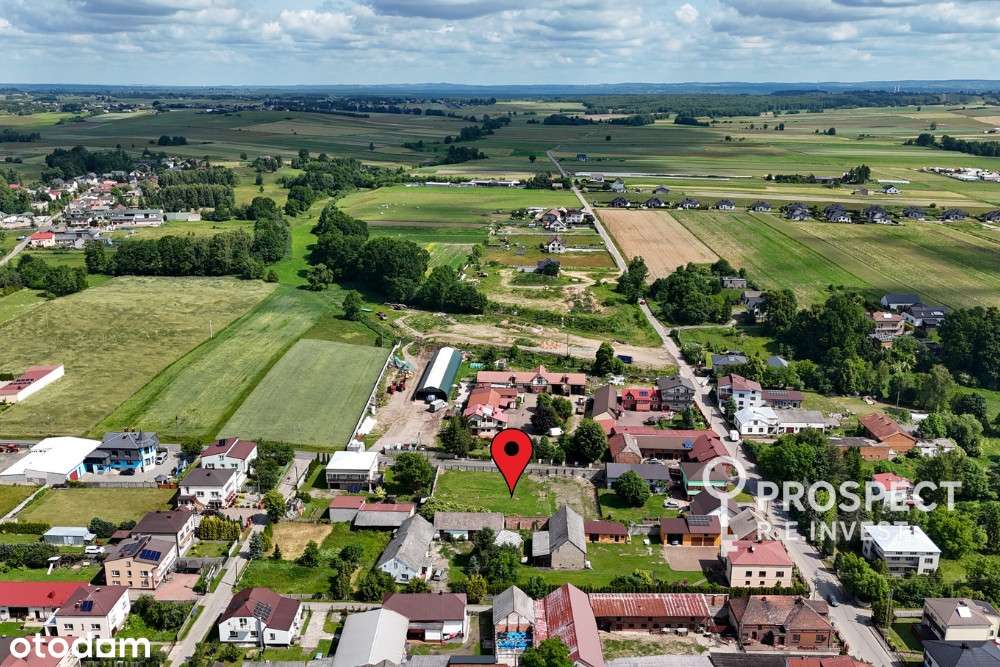 Działka 1600 m² Żelisławice, media, asfalt, WZ-2