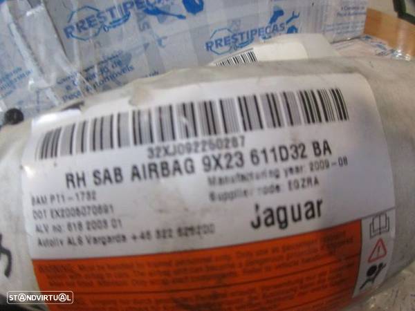 Airbag Banco 9X23611D32BA JAGUAR XF 2009 3.0 D 240CV 4P PRETO FRT DRT - 3