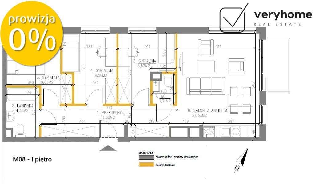 Wygodny układ 4-pok. / 2 łazienki / gotowe!-10
