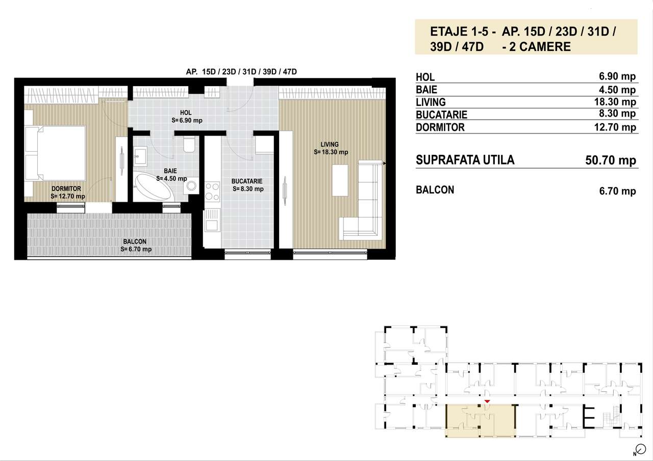 Super oferta la plata numerar - 2 camere decomandat - bloc nou Berceni - Imagine principală: 4/5