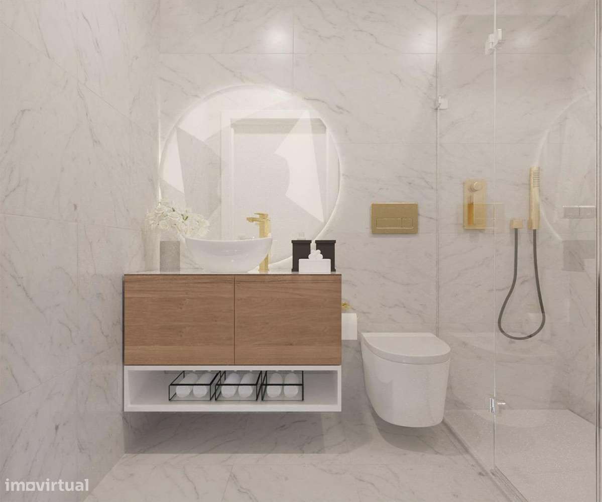 Excelente T1 com terraço e grande jardim-17