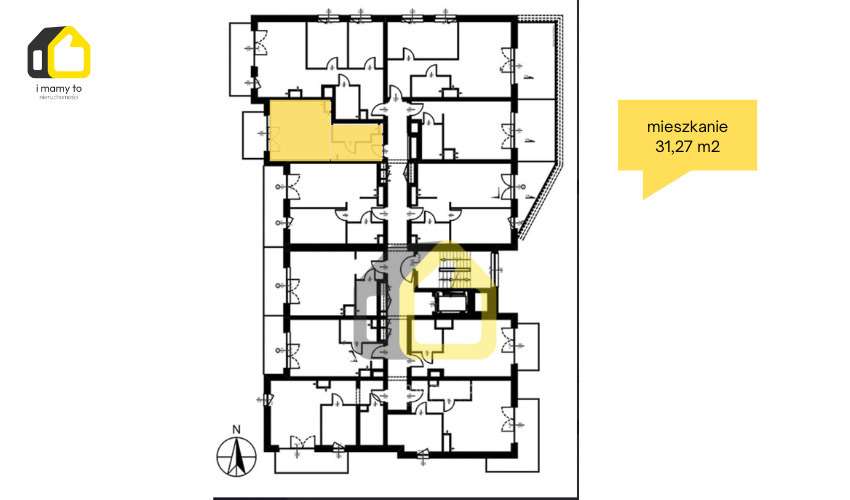 Kawalerka z popołudniowym słońcem | spacer 360-8