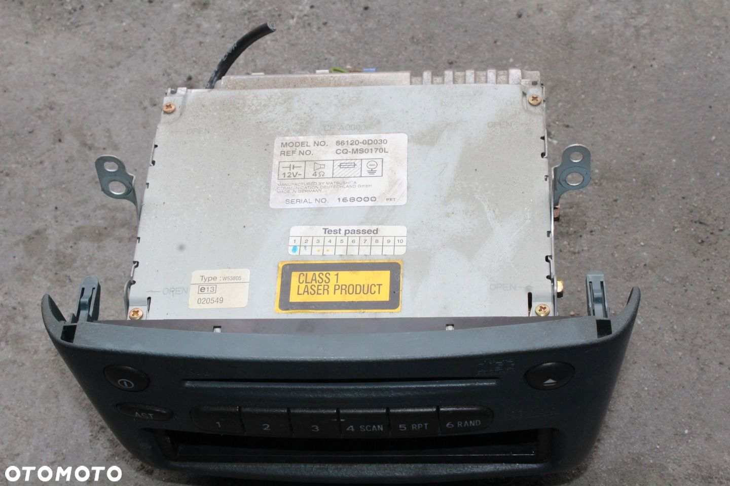 RADIO TOYOTA YARIS I 86120-0D030 - 3