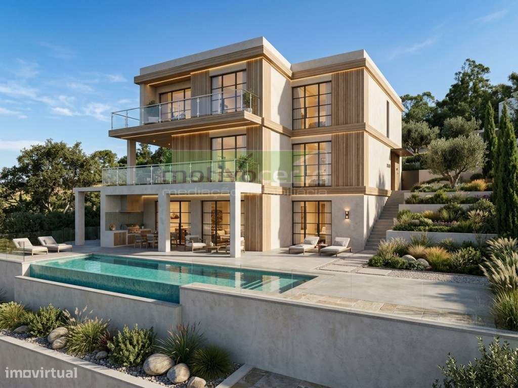 Moradia T4 Contemporânea com Piscina e Garagem - Almargem do Bispo-0
