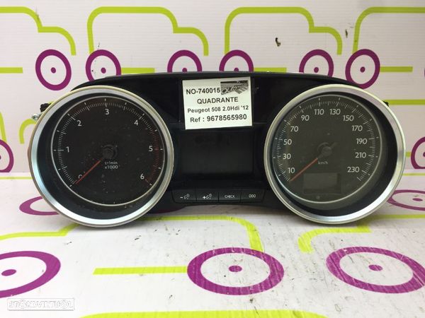 Quadrante Peugeot 508 1.6 HDi 112 Cv de 2012 - Ref: 9678565980 - NO740015 - 1