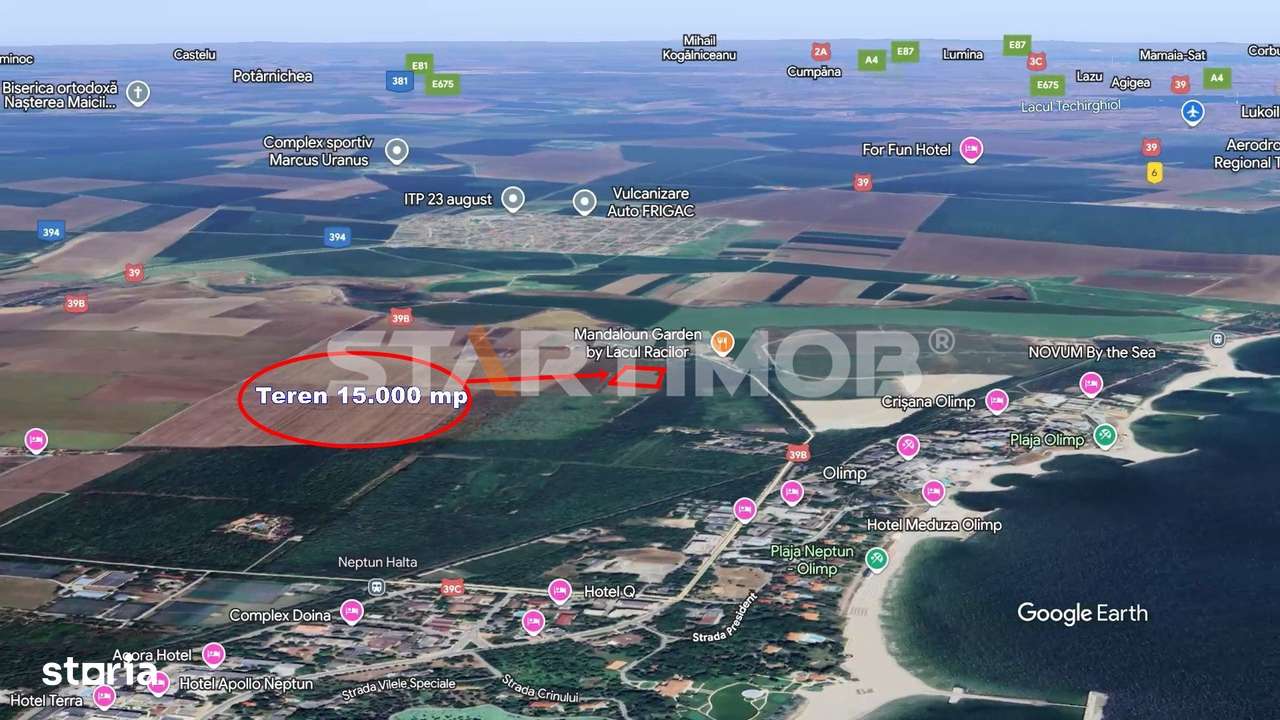 Teren ideal investitie litoral zona statiunii Olimp - Imagine principală: 4/8