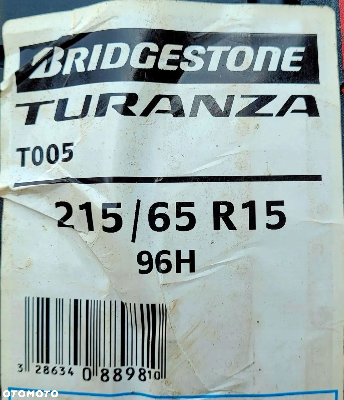 1x Bridgestone Turanza T005 215/65R15 96H L245A - 5