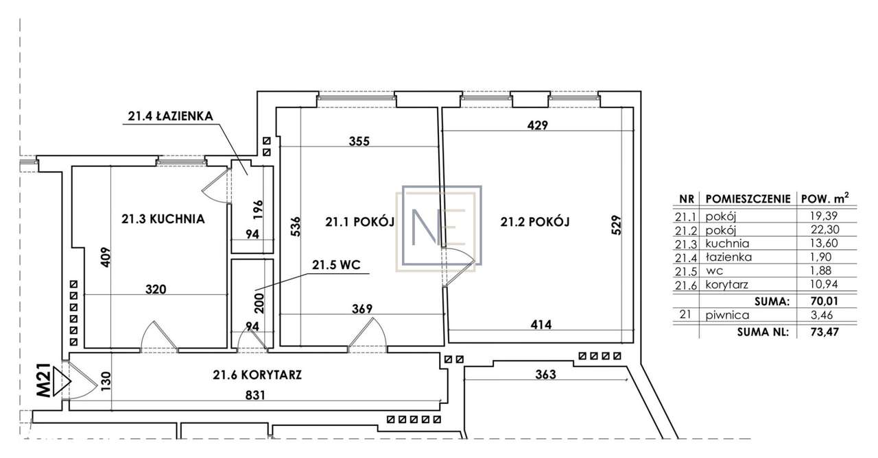 M-3 do remontu w odnowionej kamienicy. Centrum-6