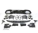 DIFUSOR TRASEIRO PARA MERCEDES V177 AMG 18- SEDAN LOOK A45 PRETO BRILHANTE + PONTEIRAS DE ESCAPE C - 3