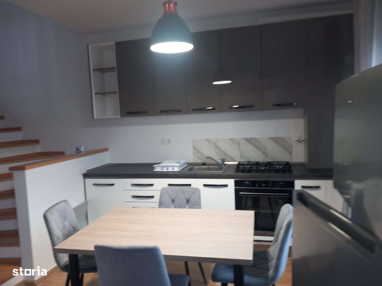 Casă  tip duplex, 3 cam, 85 mp,mobilat, utilat,Sancrai-3