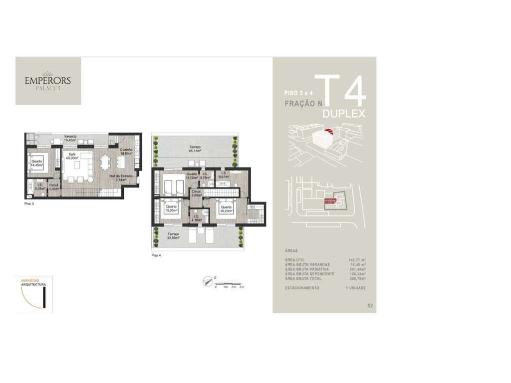 T4 Duplex Emperors Palace I 3.º e 4.º N - Almancil - Grande imagem: 4/38