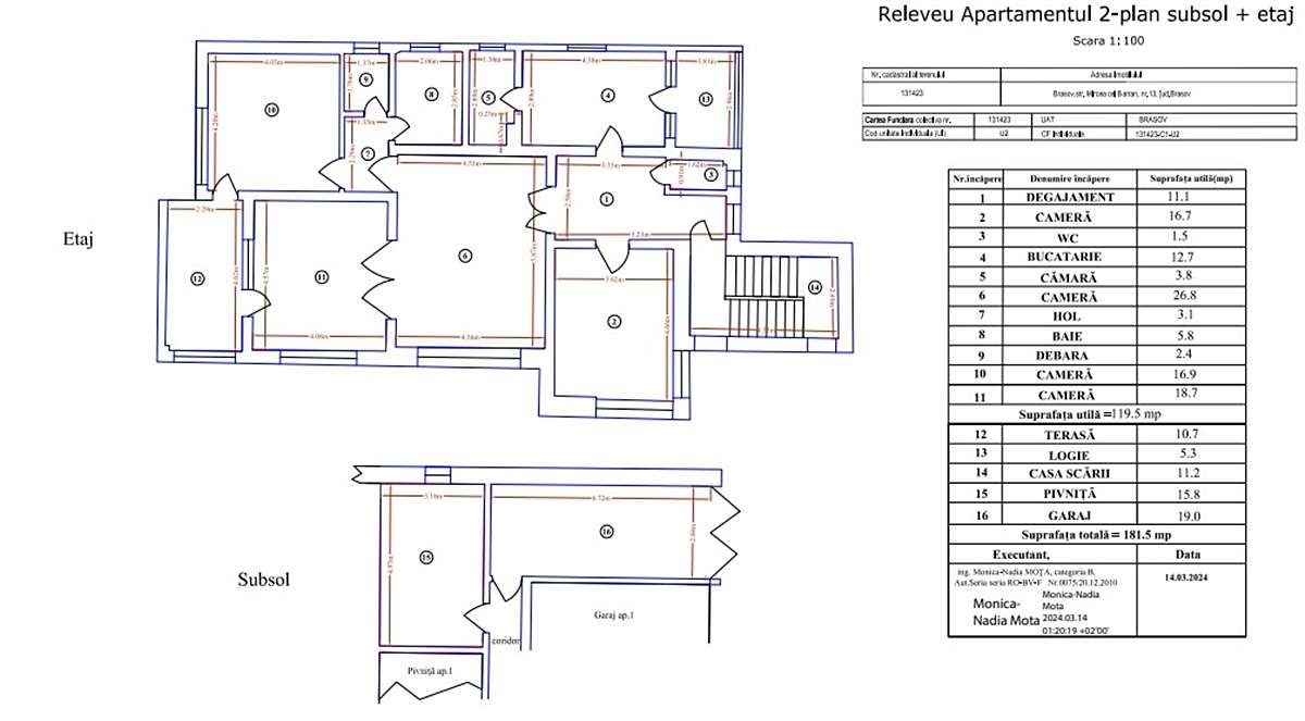 Vila, 2 apartamente, teren 670 mp, Mircea cel Batran. - Imagine principală: 4/17