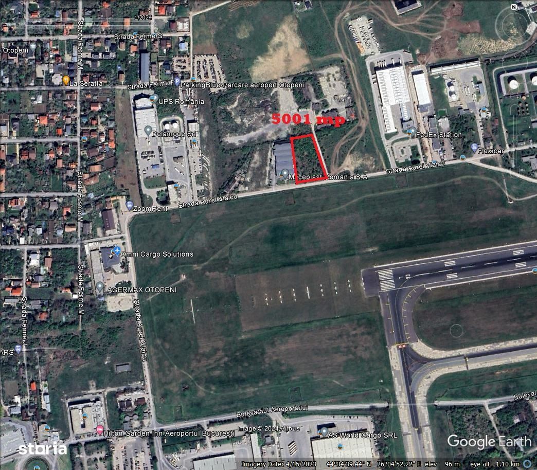 Teren 5000mp in Aeroport Otopeni str Aurel Vlaicu