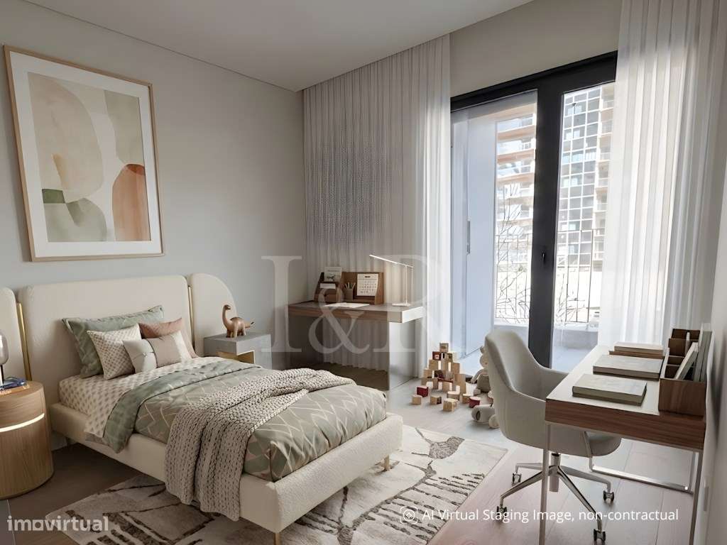 Apartamento T3 com varanda e estacionamento em Miraflores, Oeiras-14