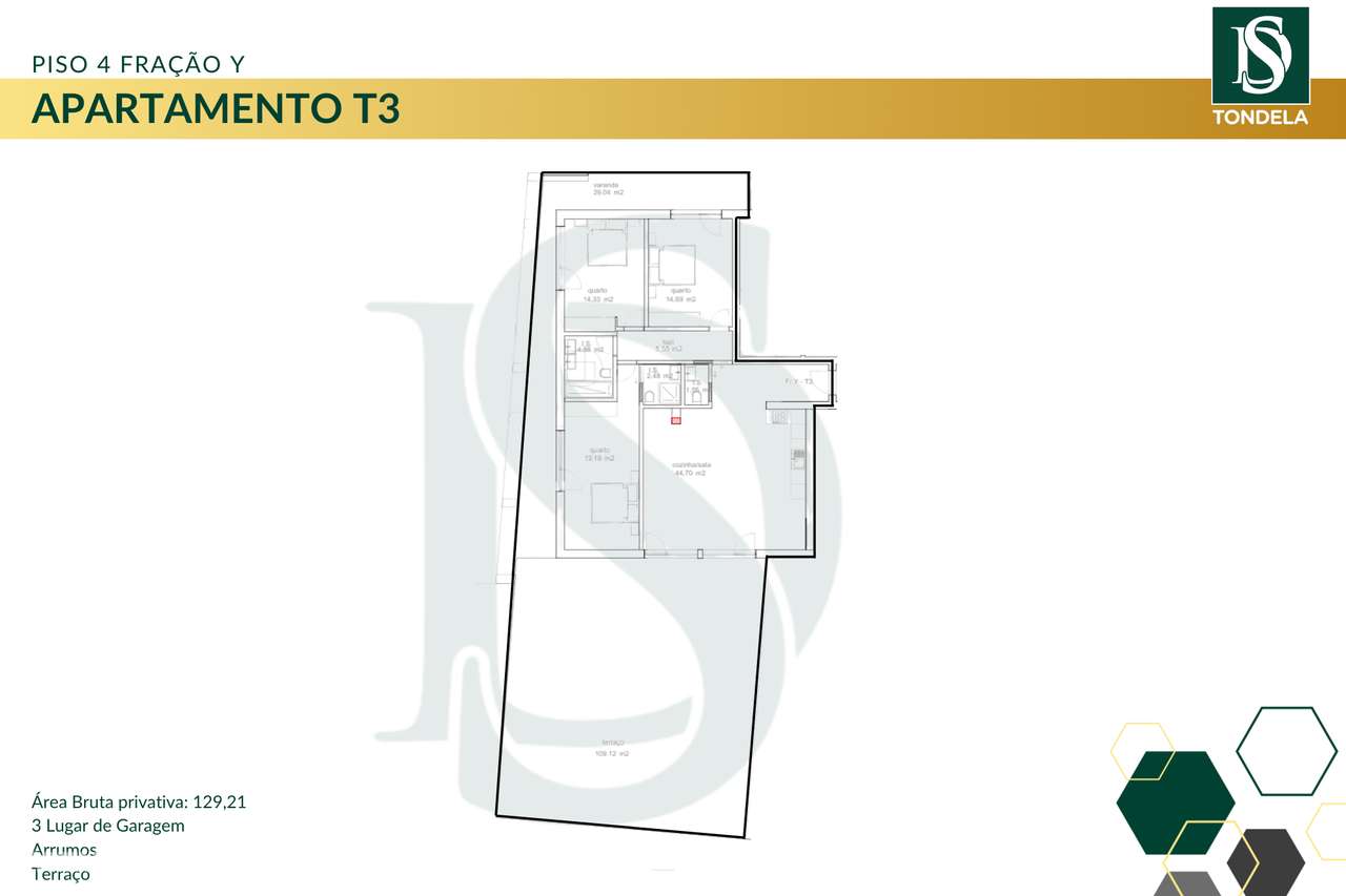 Apartamento T3, Viseu, Tondela, Tondela e Nandufe - Grande imagem: 5/14