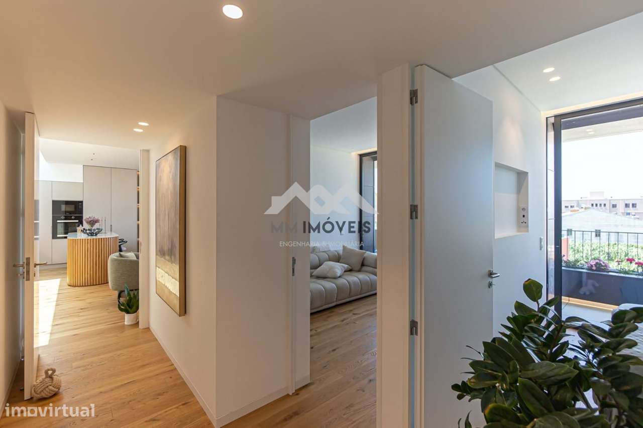 T3 Luxo Último Piso | Leça da Palmeira | Vistas de Mar | Varanda a Poe-10