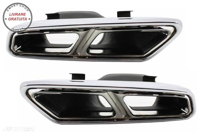 Ornamente tobe sistemul de evacuare Mercedes S-Class W222 E-Class W212 S212 Faceli- livrare gratuita - 1