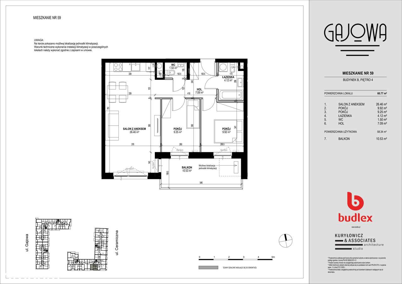 Gajowa  | mieszkanie 3-pok. | B.59 - Pełny obrazek: 2/7