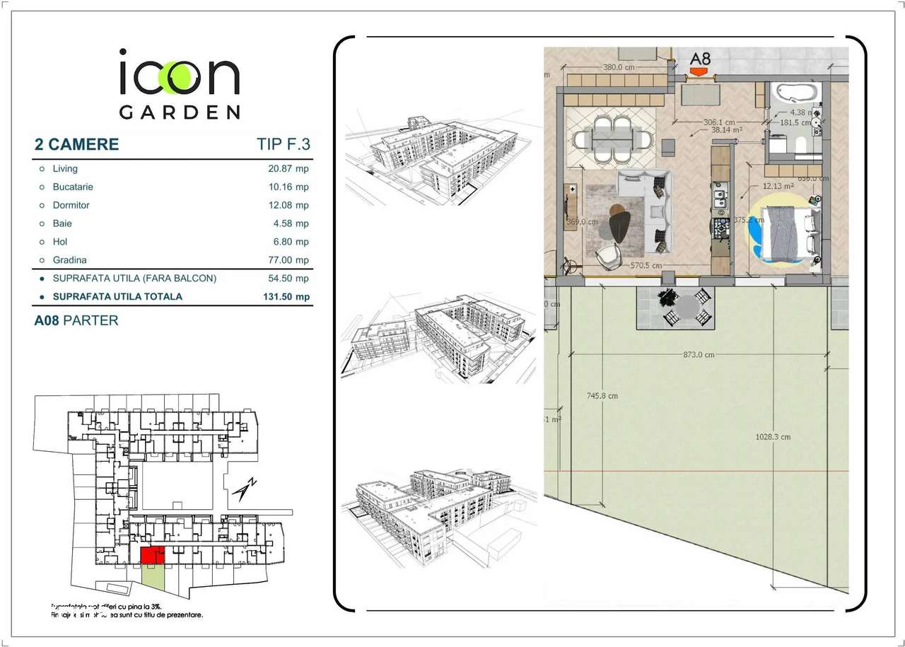 Apartament 2 camere - ICON Garden - zona Moșilor - Imagine principală: 5/25