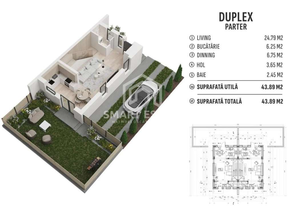Comision 0% - Parcul Teilor  - Duplex Modern P+1 - Imagine principală: 4/14