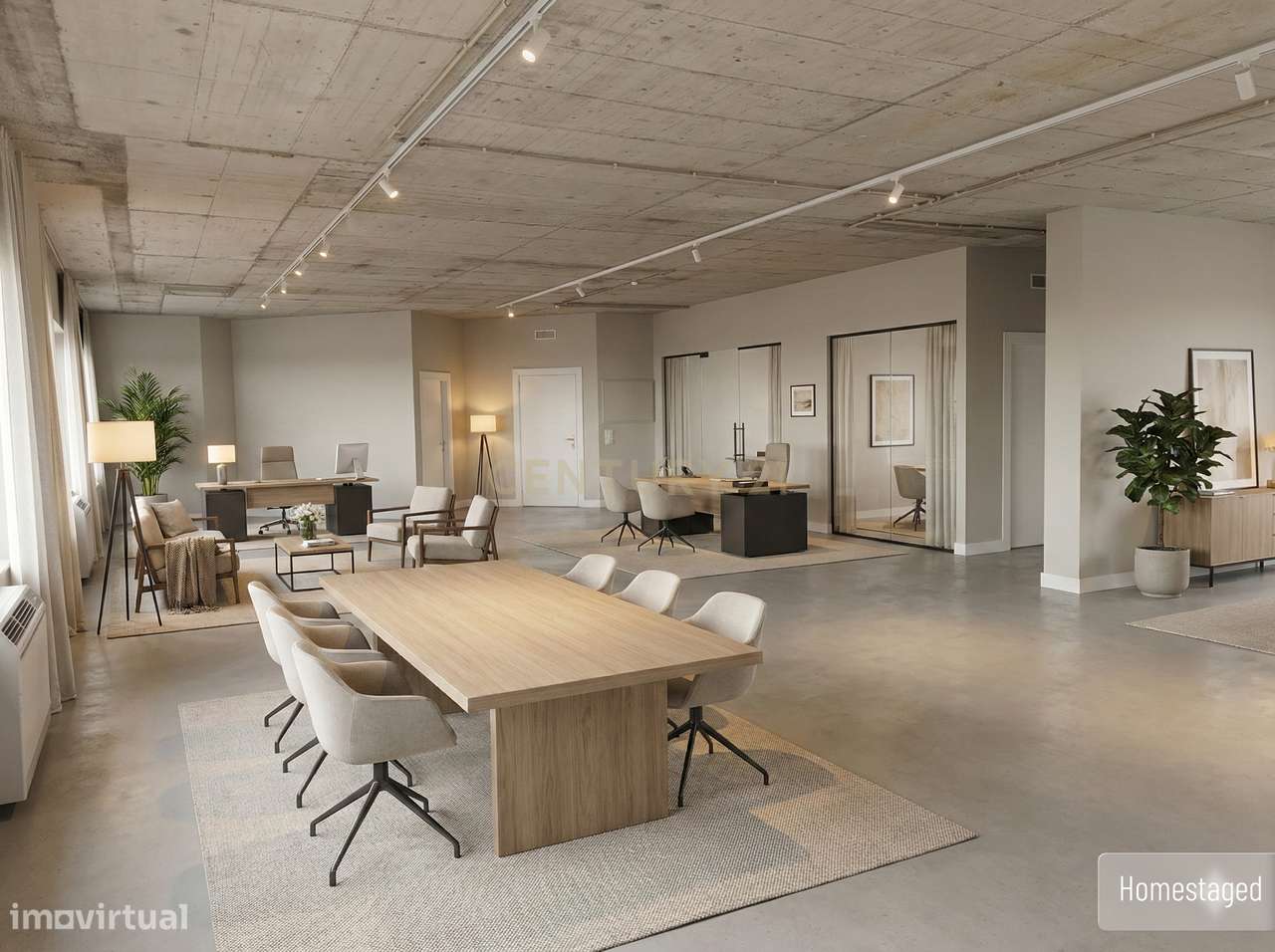 Escritório com Luz, escala e centralidade no 10.º andar de um edifício-4