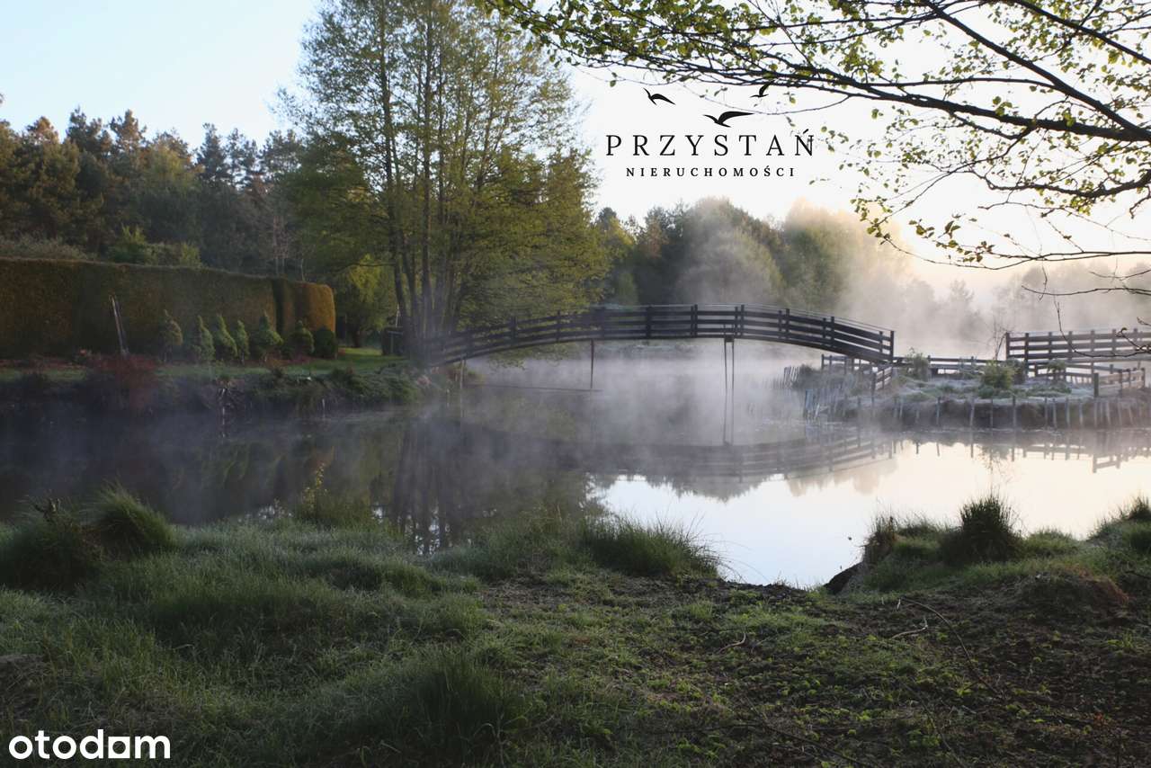 Wyjątkowy dom w sercu Kaszub | Posiadłość z ogrodem, lasem i stawem-15