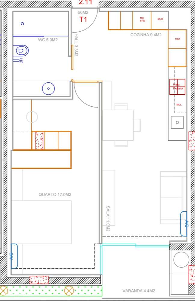 Apartamento T1 em São Victor, Braga.-21