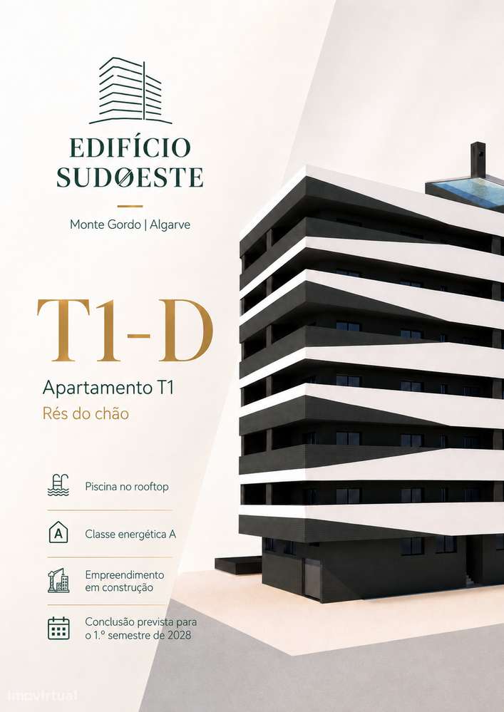 Apartamento T1-D | Edifício Sudoeste | Monte Gordo-0