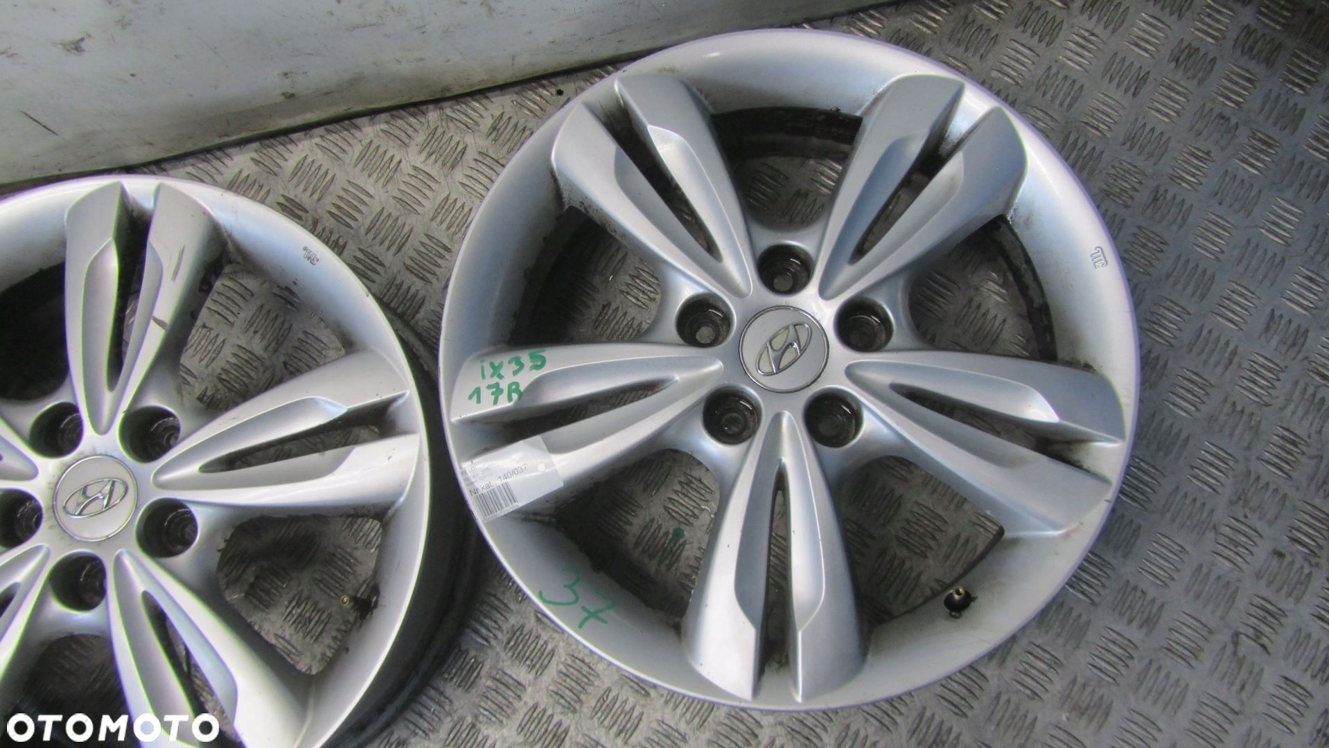 HYUNDAI IX35 FELGI ALUMINIOWE 5X114.3 6.5JX17 - 3