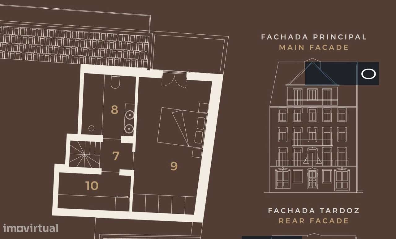 LISBOA, T2 Duplex penthouse com piscina e jardim comum,-7
