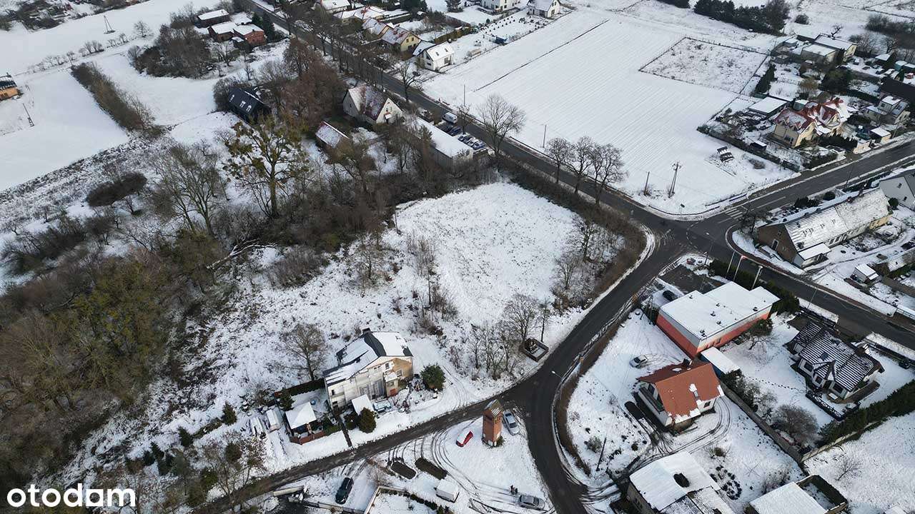 NAROŻNA działka inwestycyjna pod zab.mieszkaniową, wszystkie media !-5