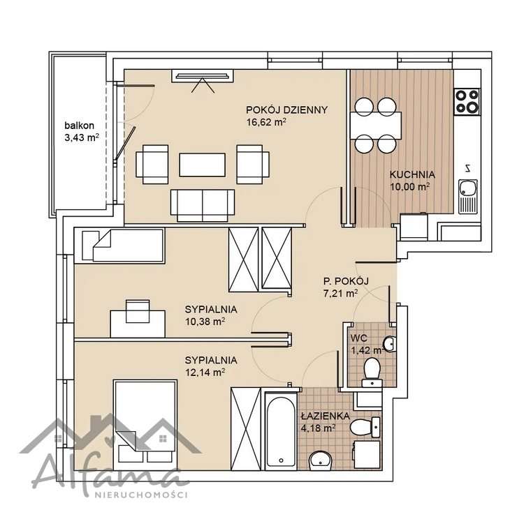 Rabat|Gotowe|Narożne|3Pok+Kuchnia|Łaz+Wc-3