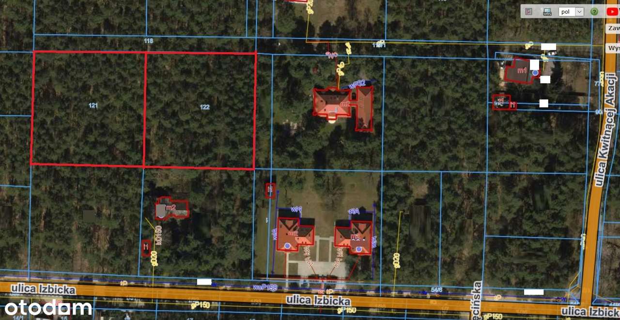 Dz. budowlana: Wawer / Radość. Jest MPZP, zab.jednorodzinna. 0% prow.-5