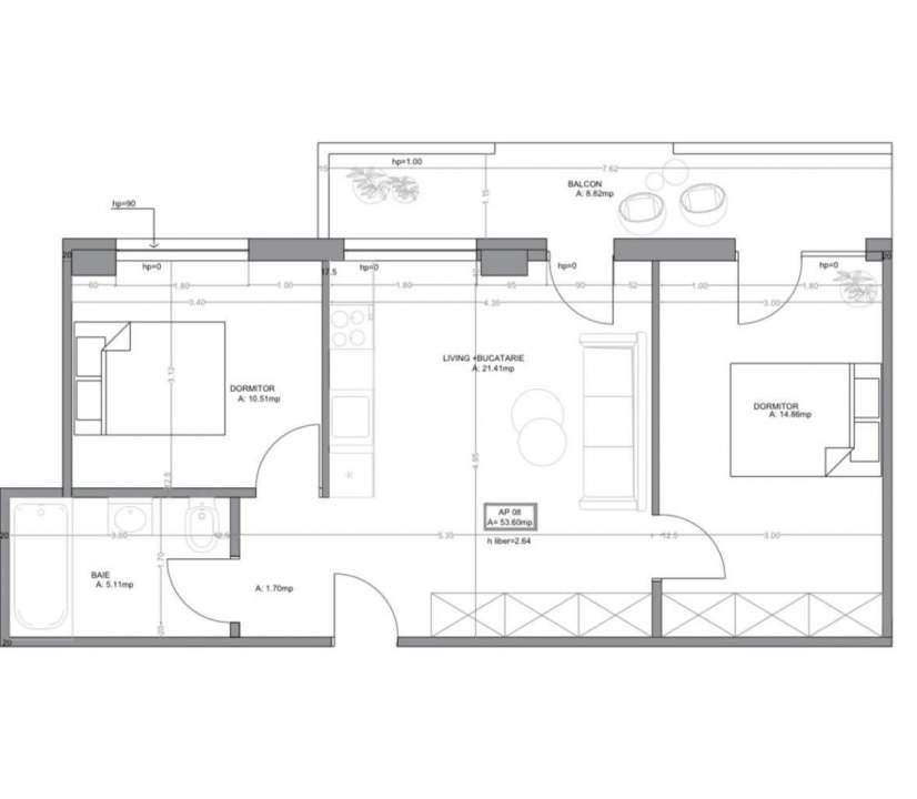 Apartament 3 camere finisat modern Iulius Mall Cluj-Napoca — fotografia 3