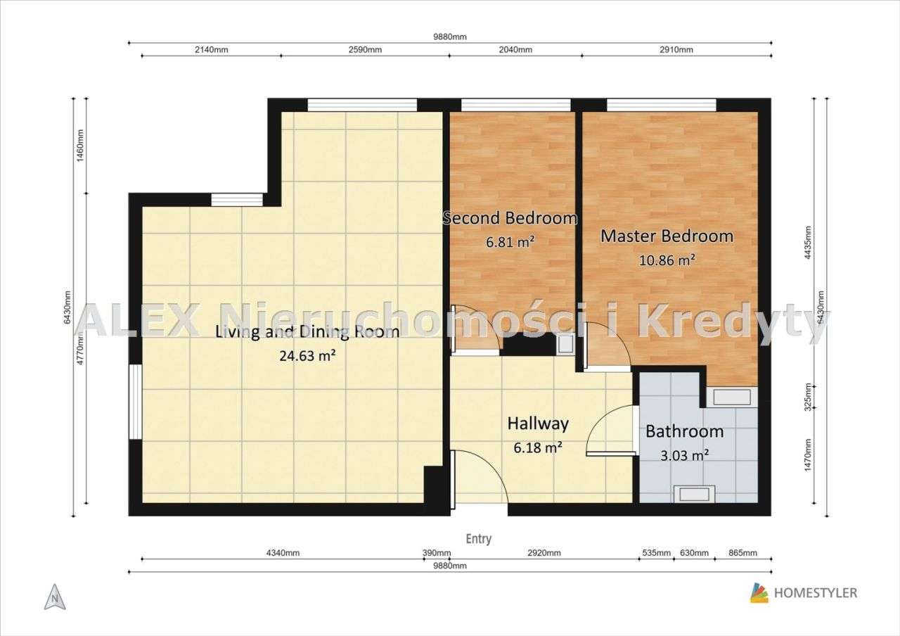 Dwa pokoje po generalnym remoncie-7