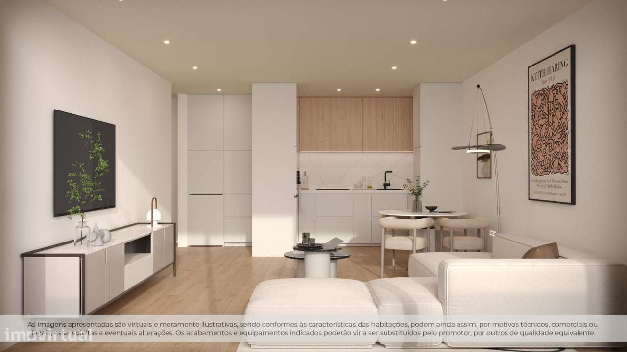 T2 Novo C/ Varanda e Lugar de Garagem na Trofa - Grande imagem: 4/43