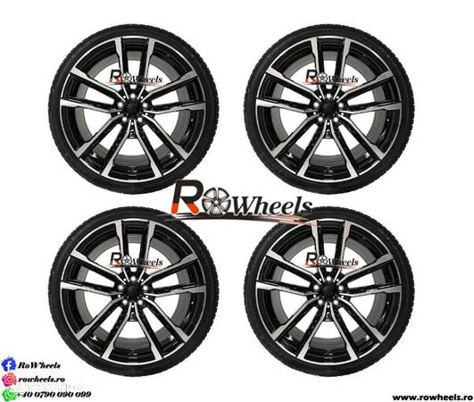 Jante BMW 20 R20 BMW F01 F02 F10 F12 F13 E60 Seria 5 seria7 X3 X4 black anvelope vara - 3